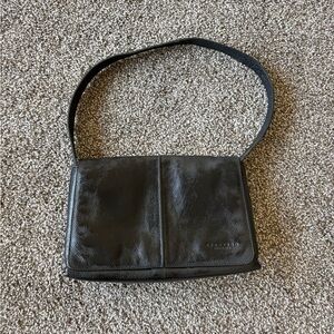 Kennith Cole Reaction Black Leather Bag